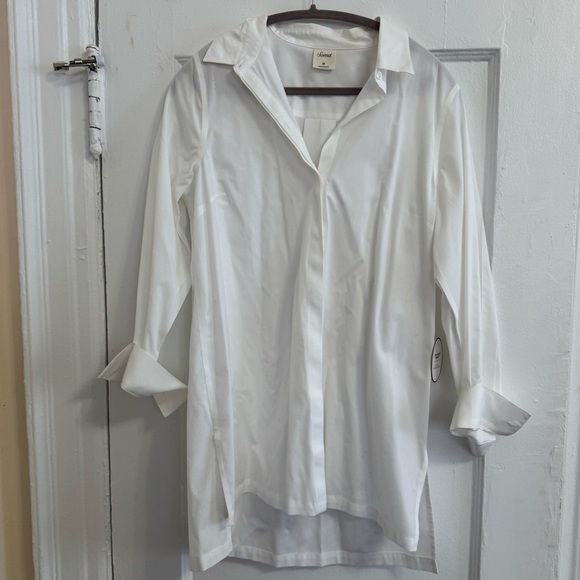 Soma Style Essentials No Iron Cotton Shirt Size M Medium NWT - Picture 2 of 4